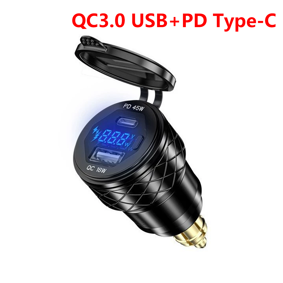 Travel Plug Type C - QC3.0 USB+PD Type-C PD 45W QC