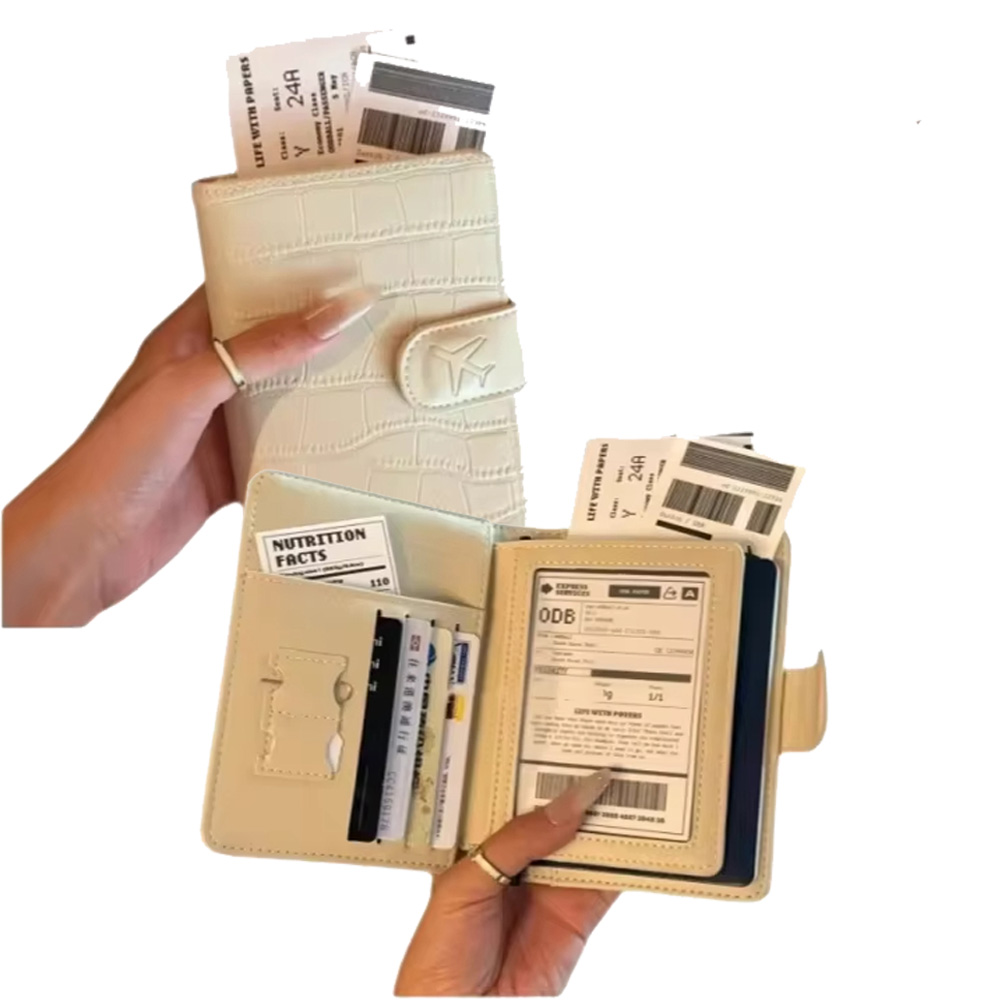 Travel Accessories For Plane - PU Leather Passport Cover for Men