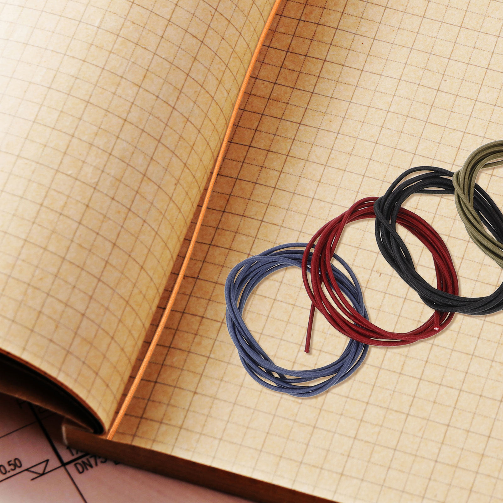 Travel Notebook Journal - 6Pcs Nylon Elastic Bands Stretchy Fixing