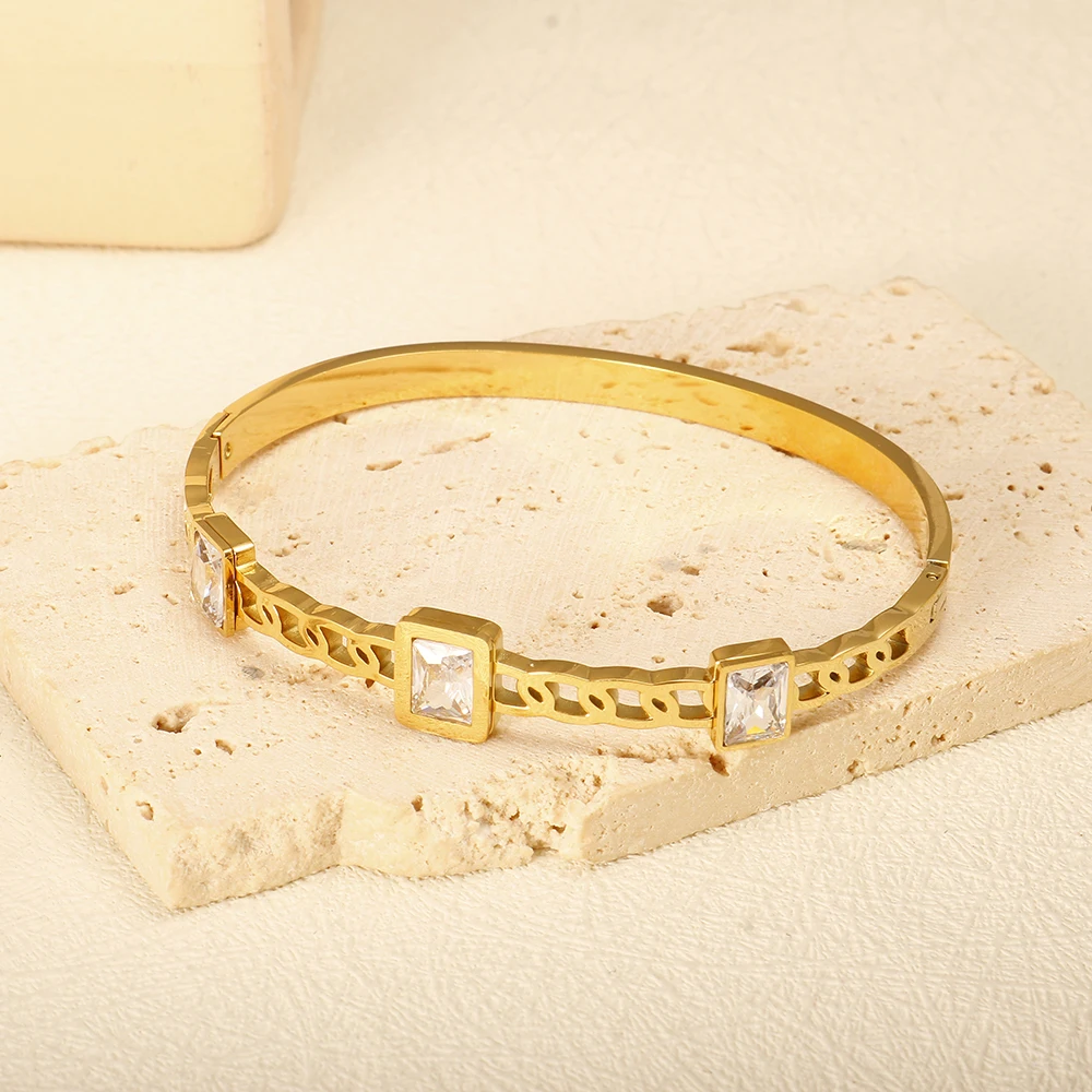 Travel Accessories Gifts For Women - Fashion Simple Stainless Steel Bracelet, Minimalist