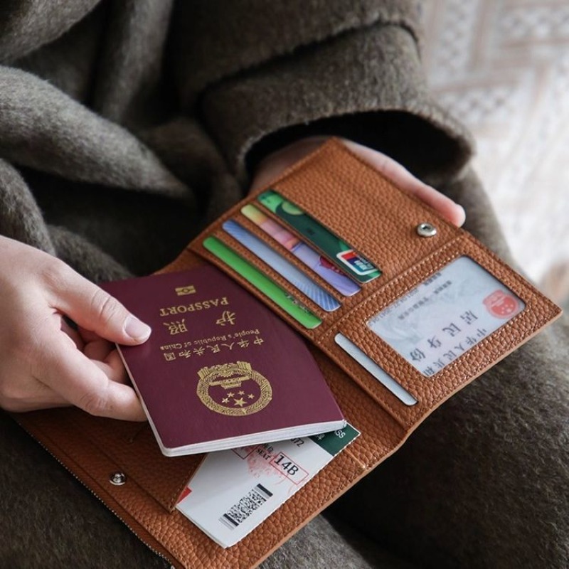 Leather Passport Holder Covers - Travel Accessories For Plane recension och pris