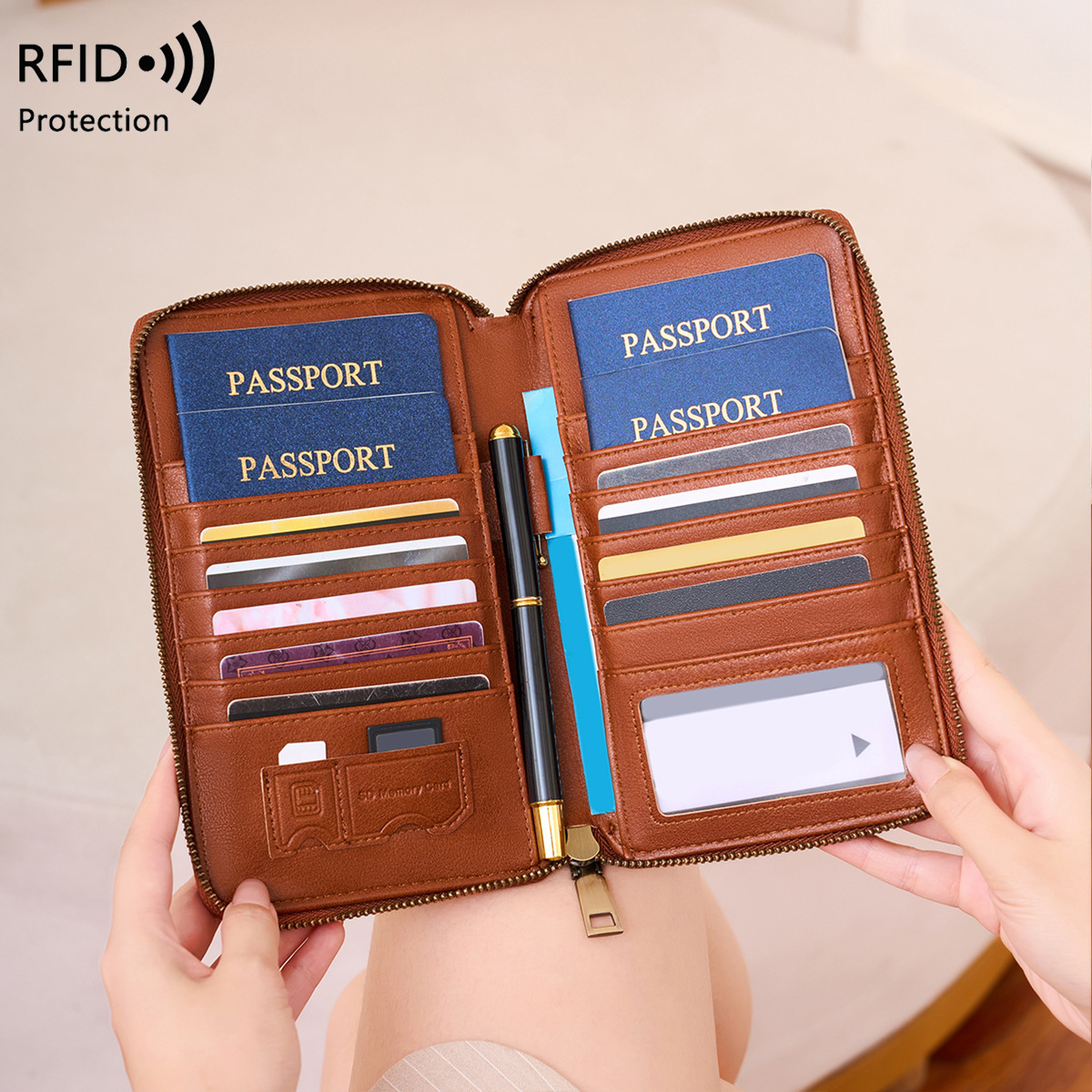 Trendy Airplane Design RFID Bl - Passport Holder Rfid recension och pris