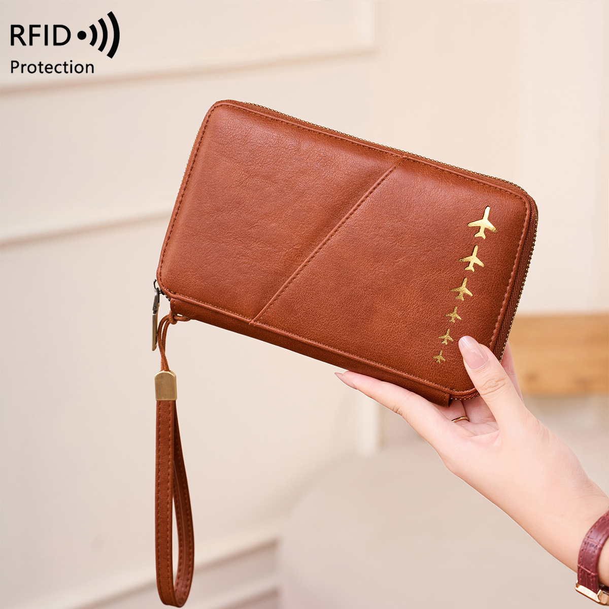 Trendy Airplane Design RFID Bl - Passport Holder Rfid recension och pris
