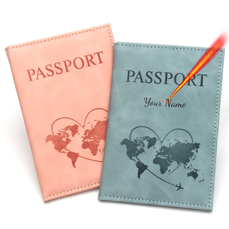 Lovely Map Passport Cover Fash - Passport Holder Rfid recension och pris