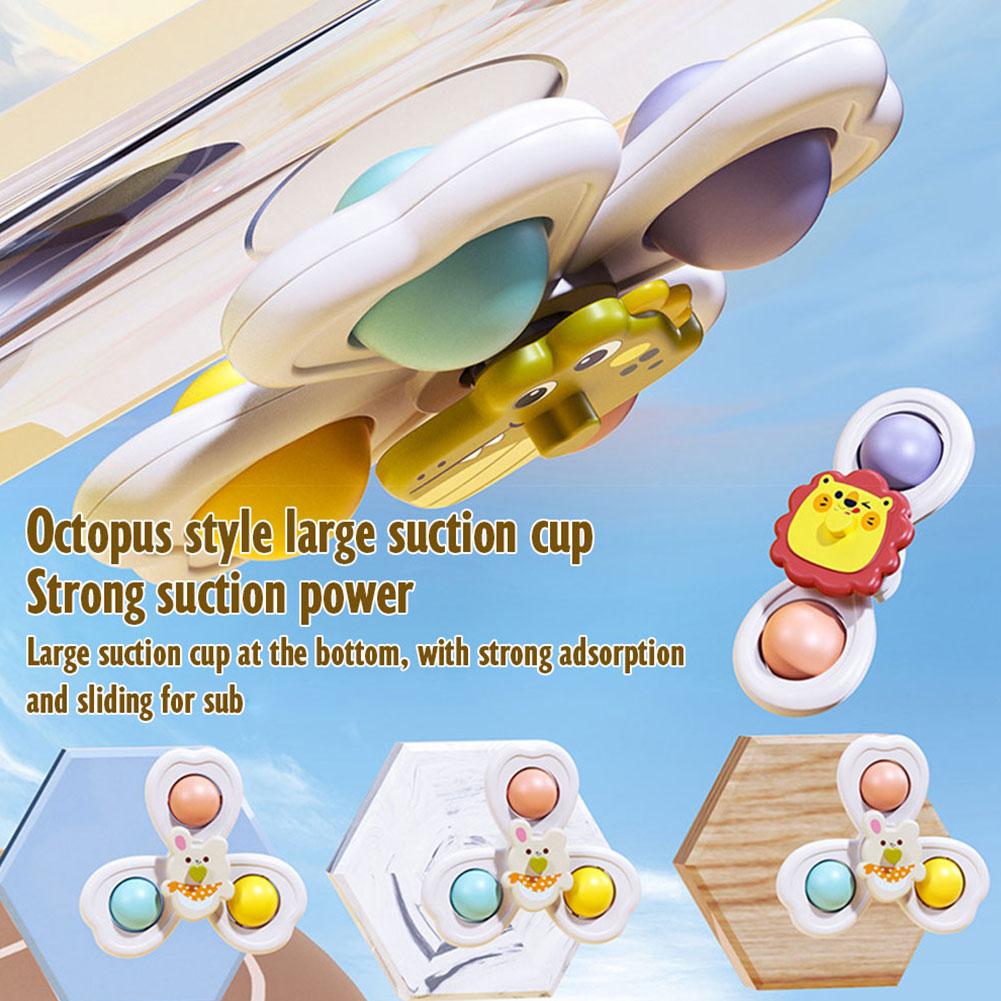 3PCS Suction Cup Rotating Toy  - Travel Accessories For Baby recension och pris