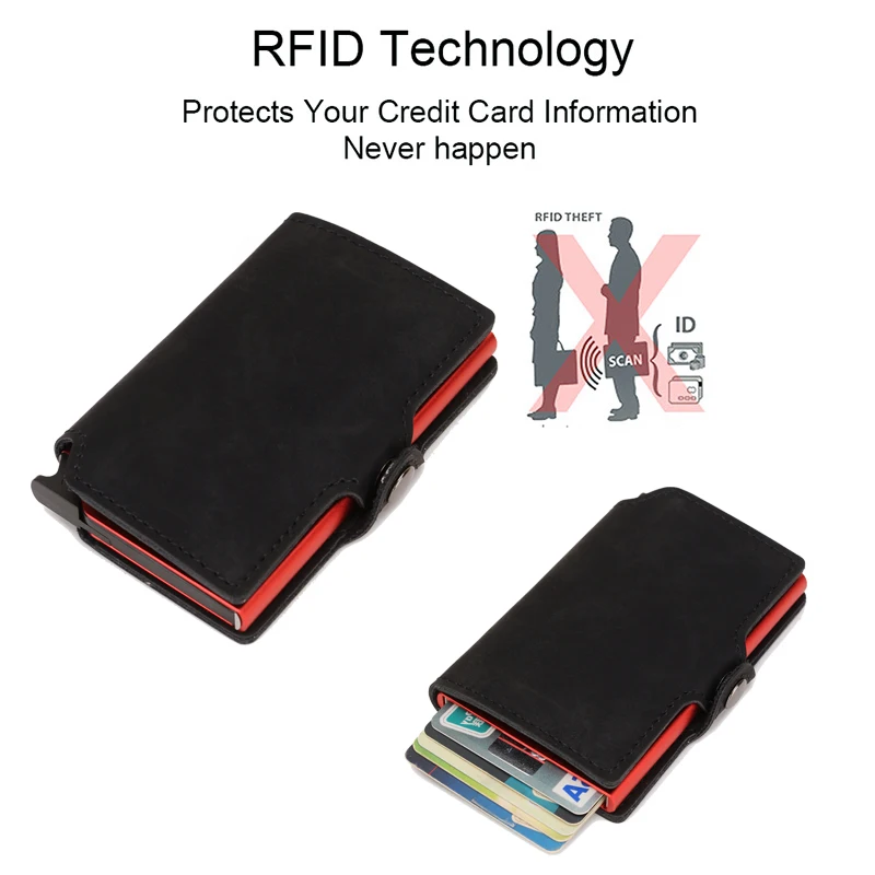 Slim Business Card Holder Men  - Passport Holder Rfid recension och pris