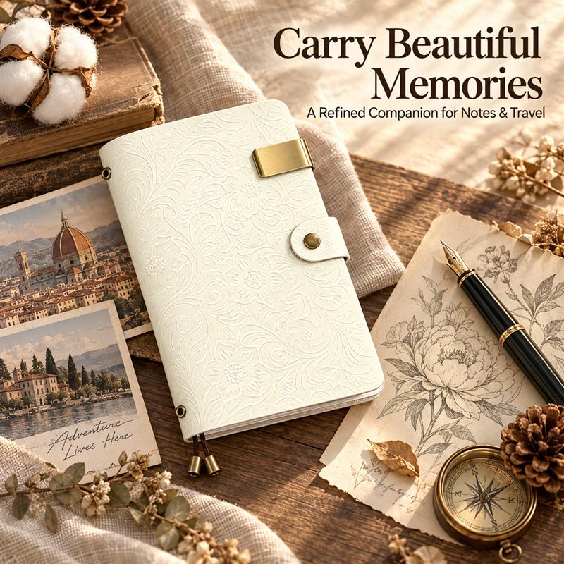 Top Grain Leather A6 Printed T - Travel Notebook Journal recension och pris