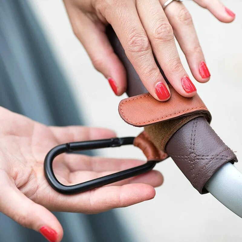 2Pcs Leather Cart Hooks Baby S - Travel Accessories For 4 Year Old recension och pris