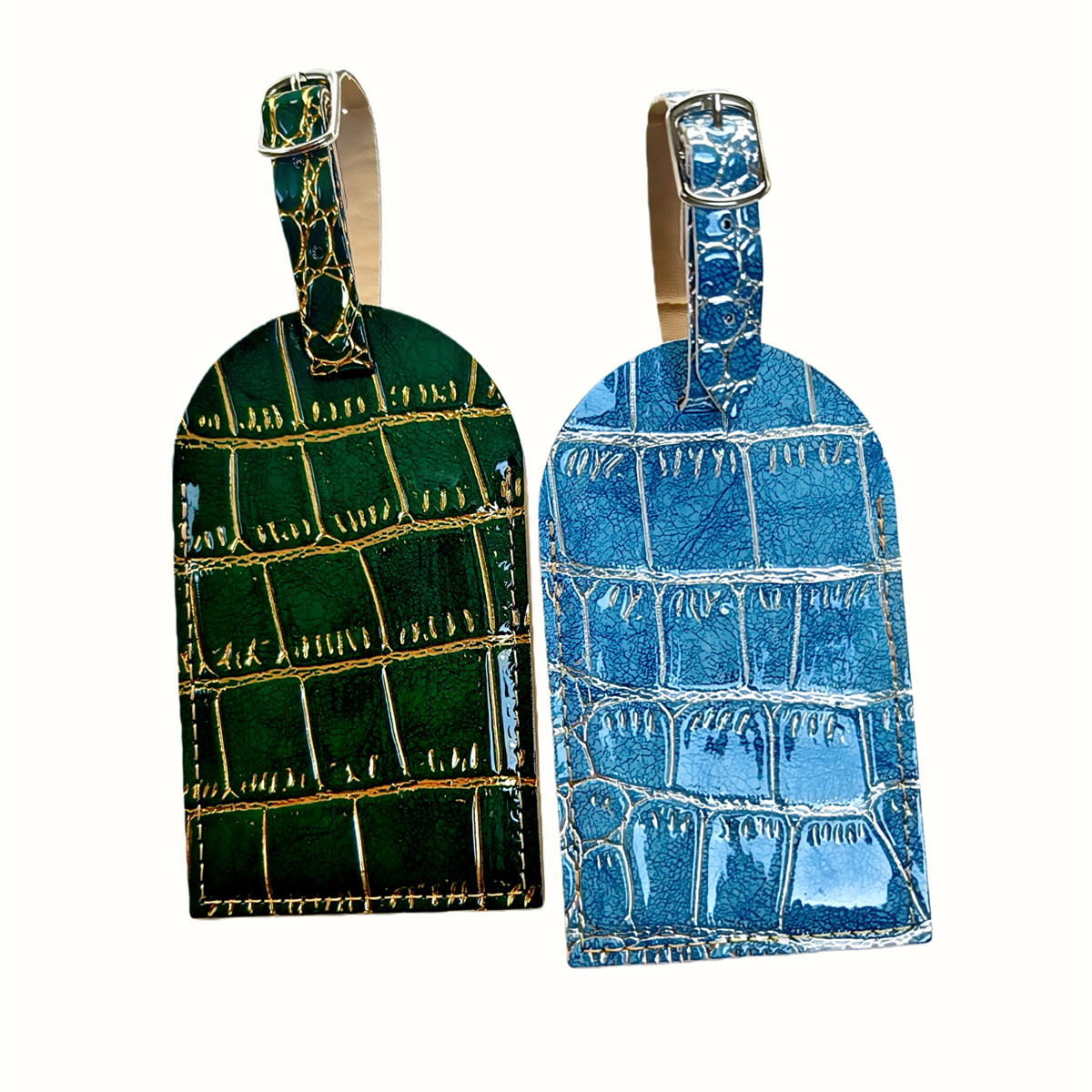 Crocodile Embossed Gold/Silver - Travel Accessories Unique recension och pris