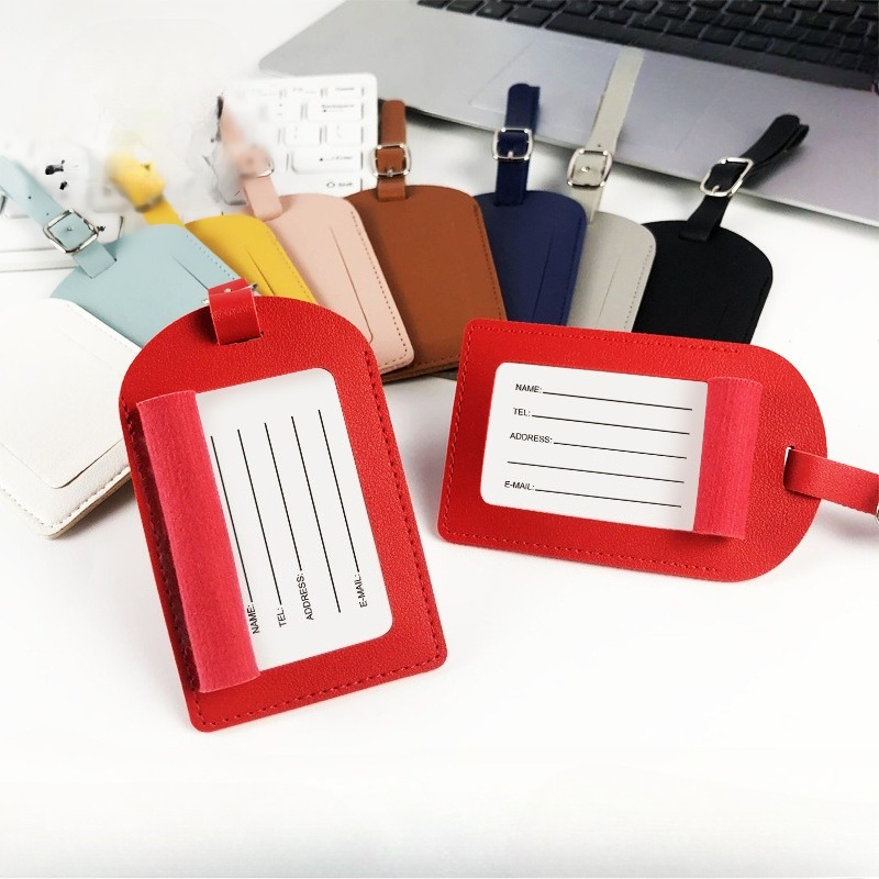 1PC PU Leather Luggage Tag Sui - Travel Accessories Bag For Women recension och pris