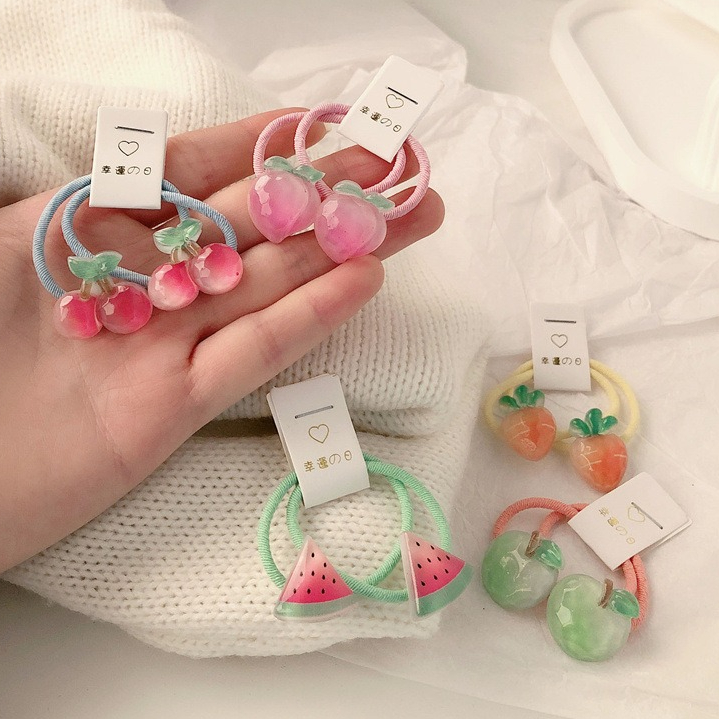 Kids Carrot Hair Ties 5 Pair N - Travel Accessories For Baby recension och pris