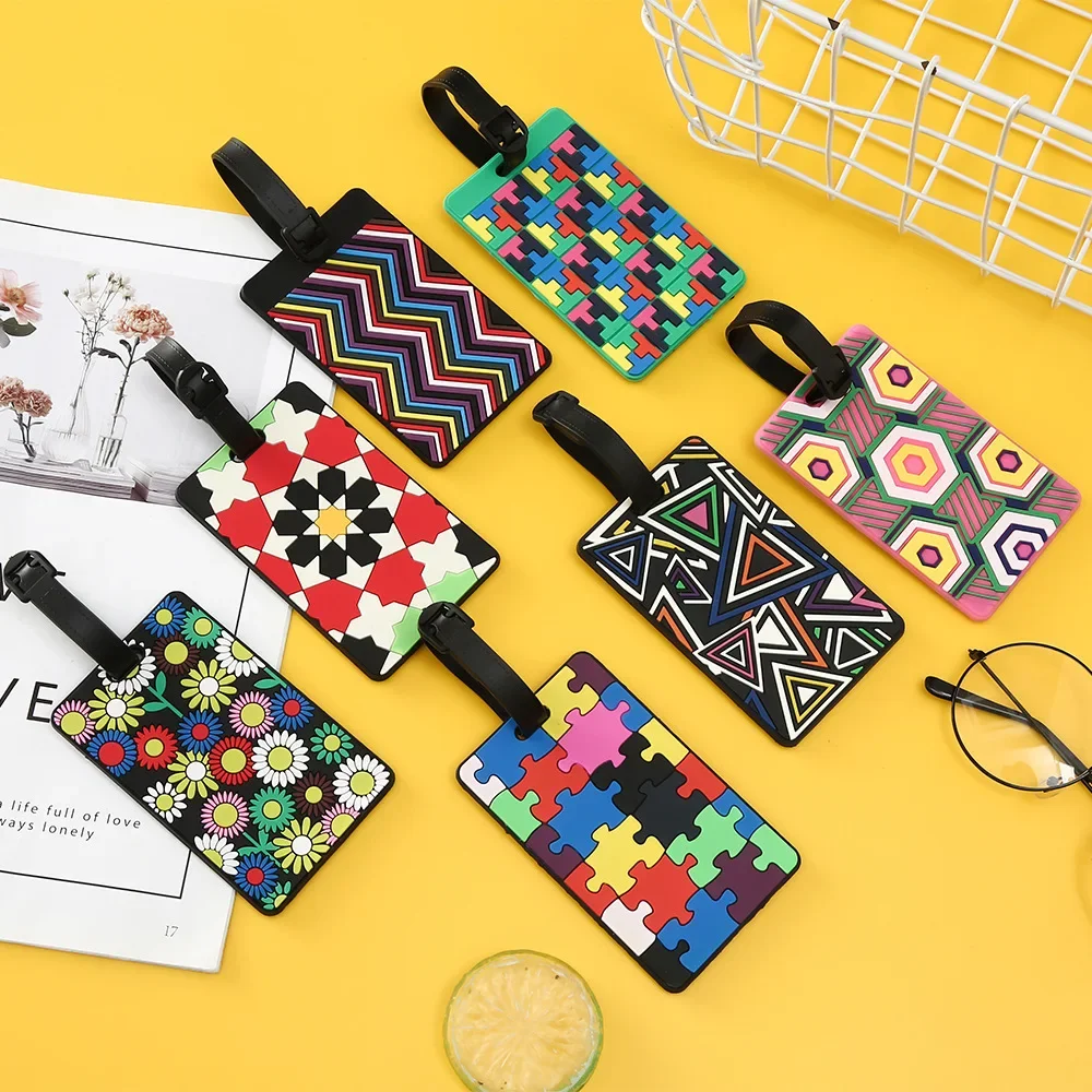 1PCS Geometric Luggage Tags Su - Travel Accessories Unique recension och pris