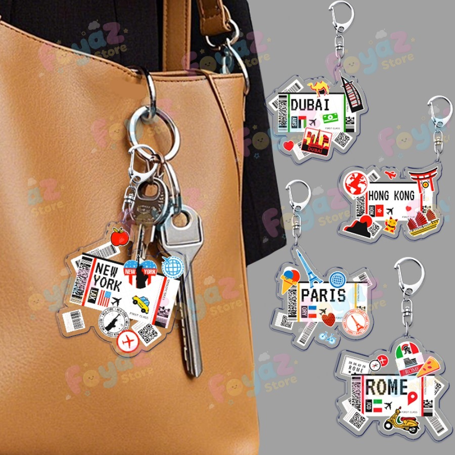 Retro Traveling Plane Keychain - Travel Accessories Gifts For Women recension och pris