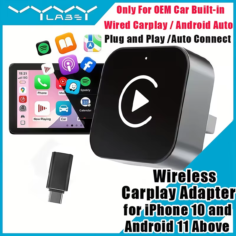2-in-1 Wireless CarPlay Adapte - Travel Plug Type C recension och pris