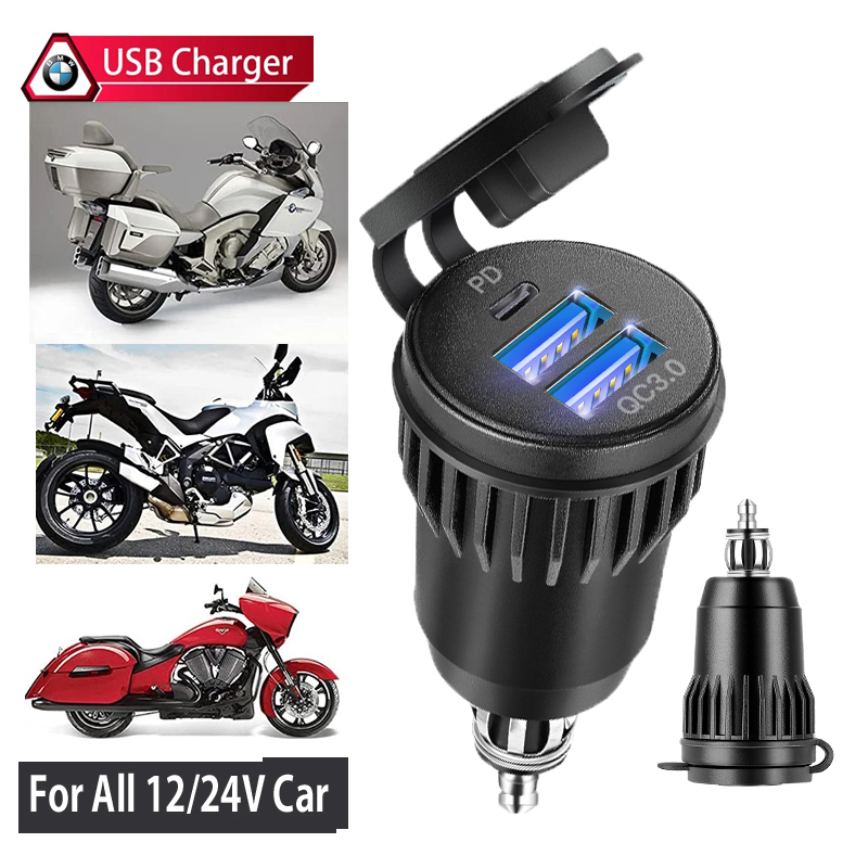 Motorcycle Waterproof Charger  - Travel Plug Type C recension och pris