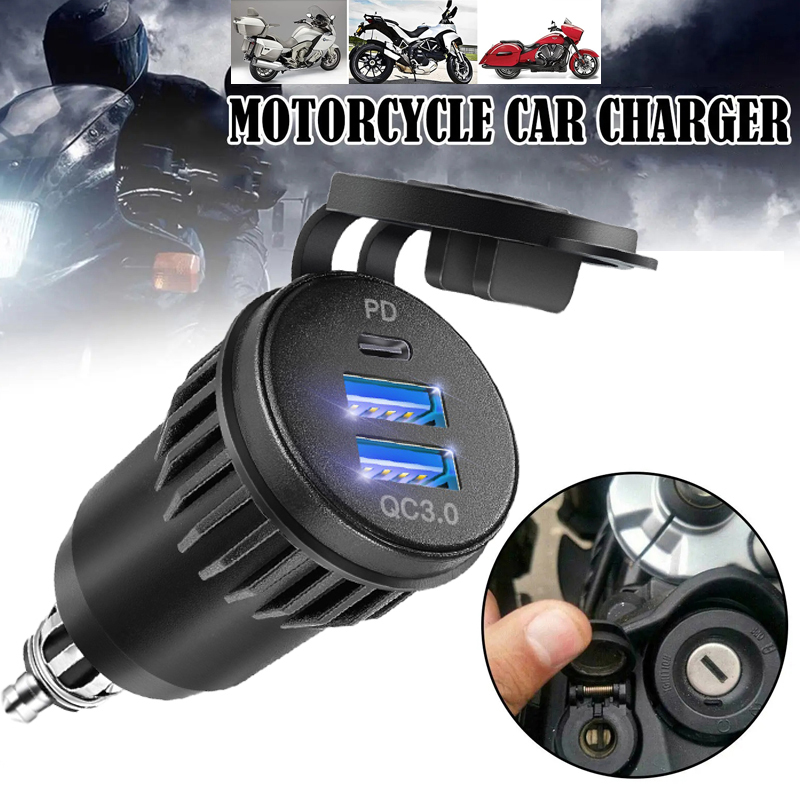 Motorcycle Waterproof Charger  - Travel Plug Type C recension och pris
