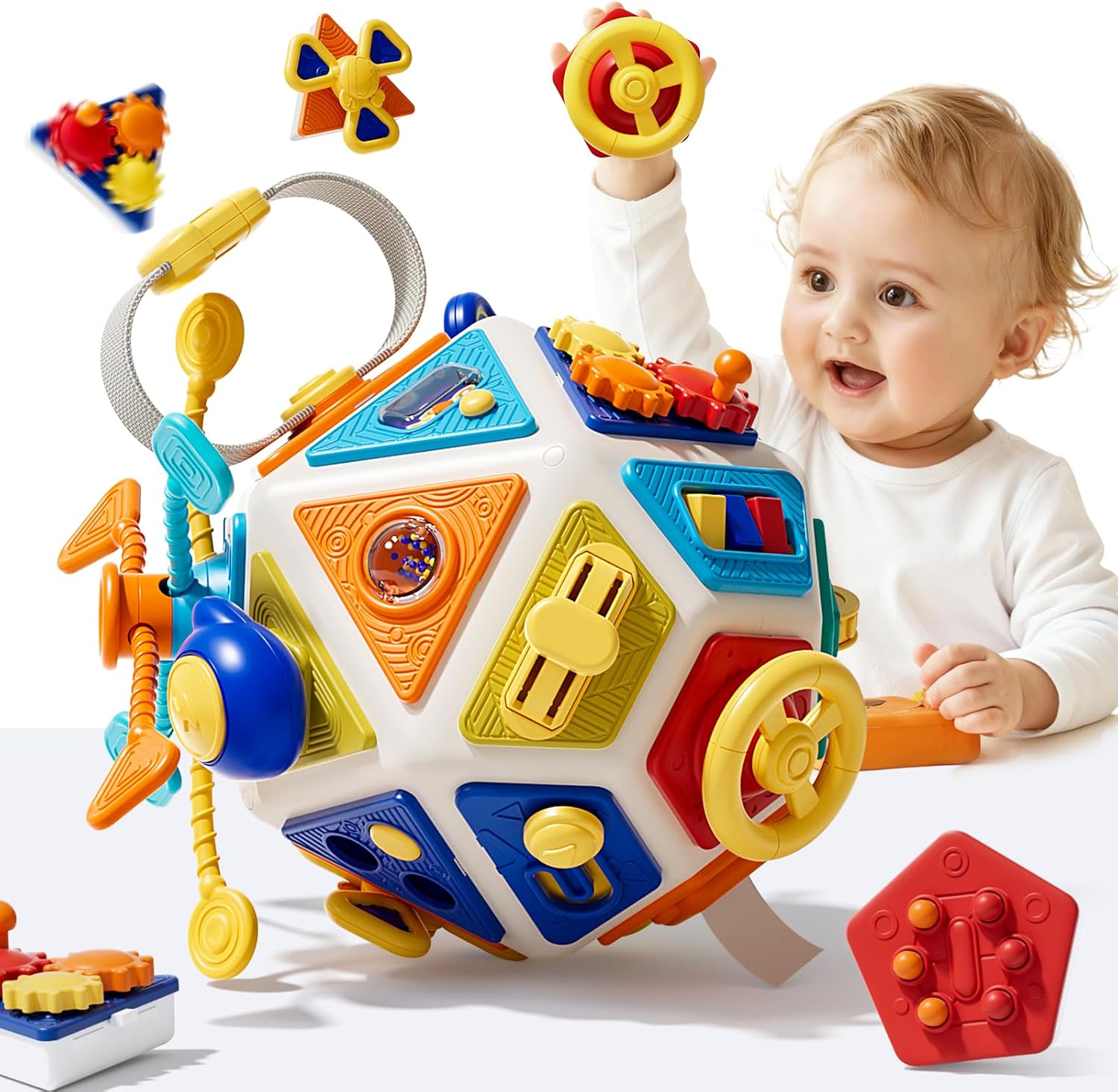 Baby Busy Board Activity Cube  - Travel Accessories For Baby recension och pris