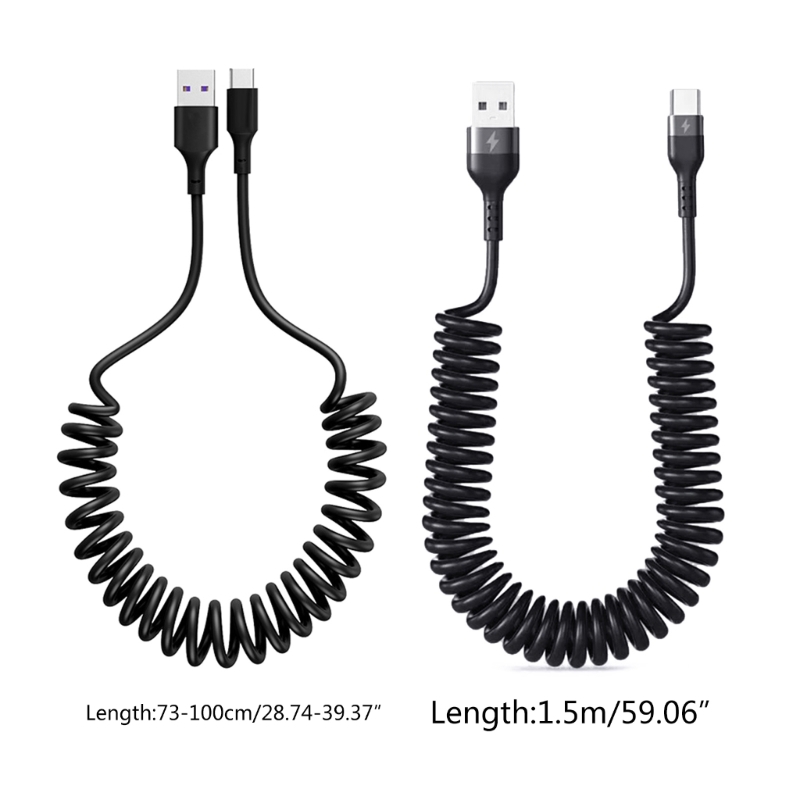 Curly USB A to USB C Fast Cord - Travel Accessories Inc recension och pris