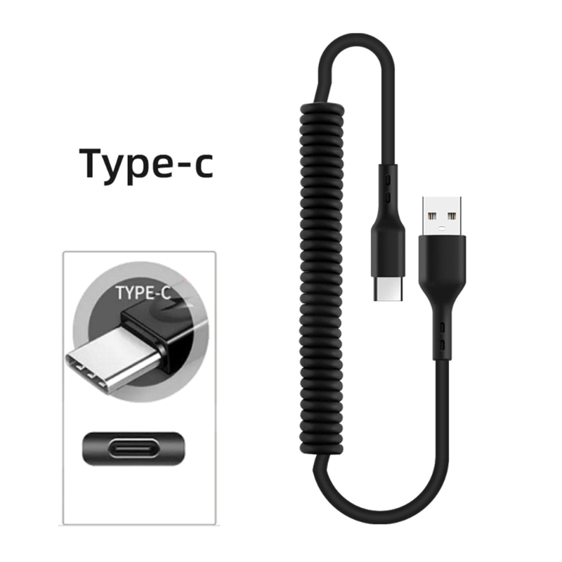 Curly USB A to USB C Fast Cord - Travel Accessories Inc recension och pris