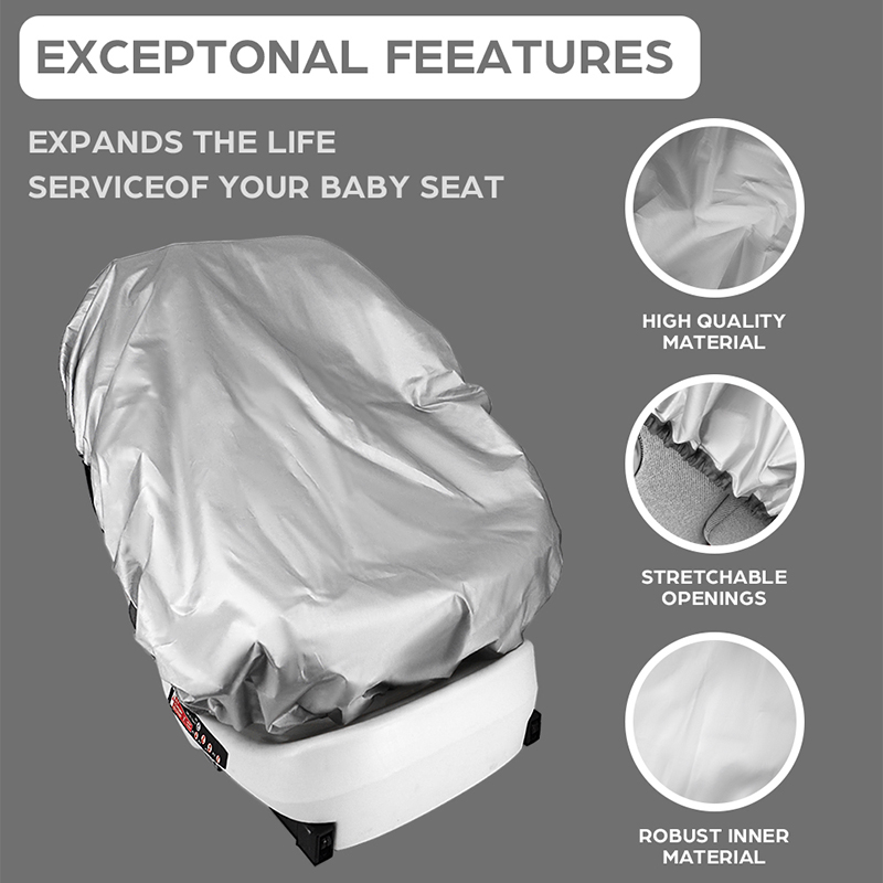 1PC Silver  Baby Car Seat Sun  - Travel Accessories For Baby recension och pris