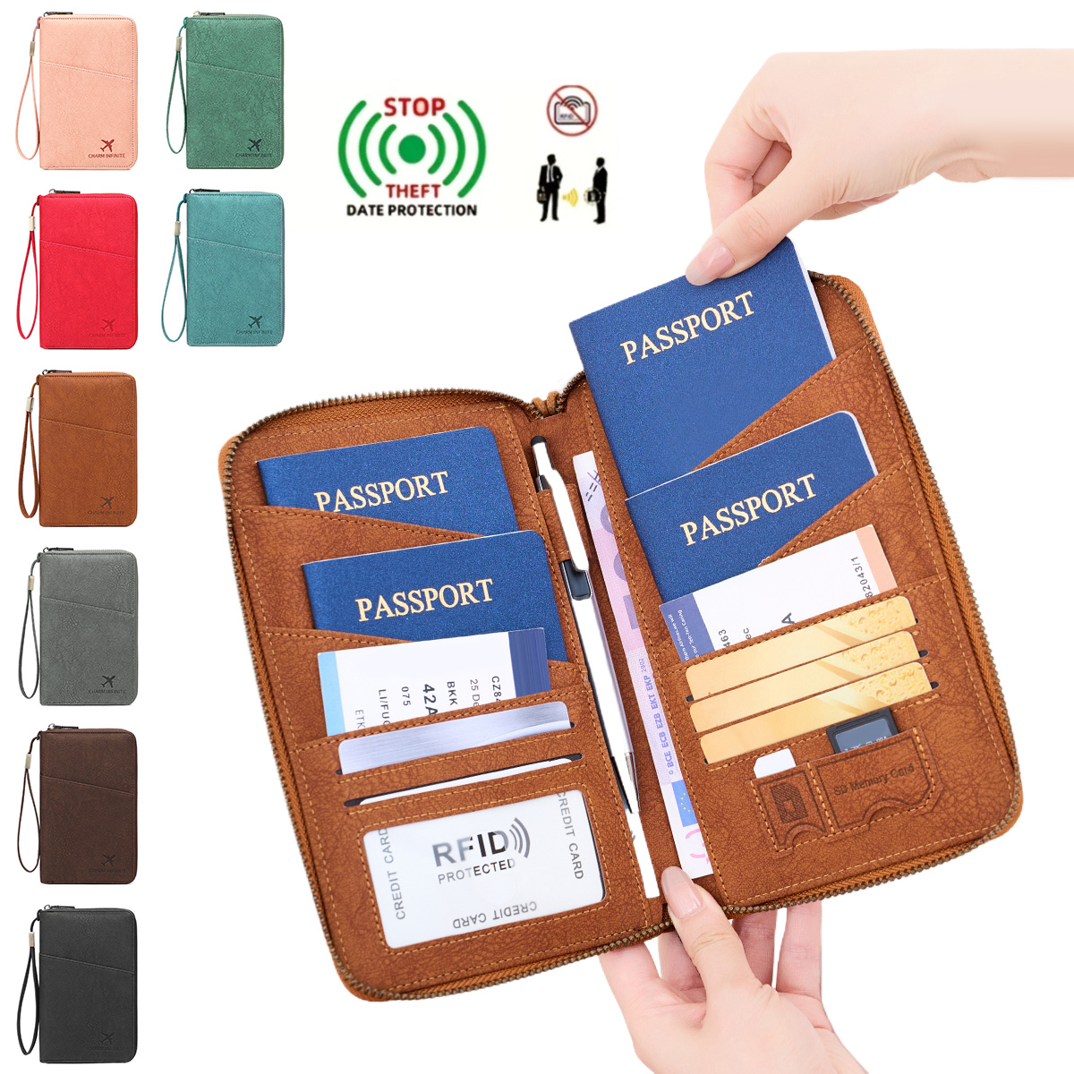 ·NewRFIDAnti-theft Card Swipin - Travel Accessories Passport Holder recension och pris