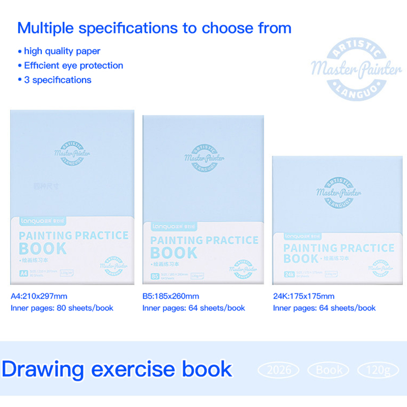 LANGUO A4 B5 24K Pocket Drawin - Travel Notebook Journal recension och pris