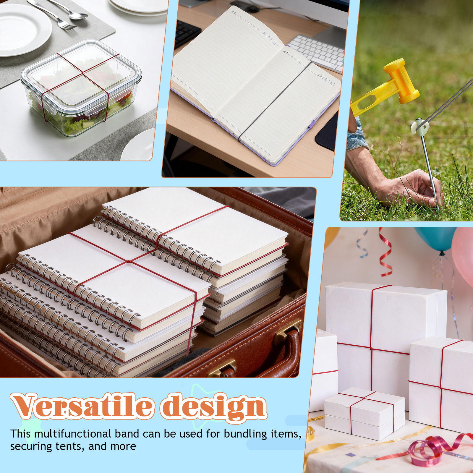 10Pcs Nylon Elastic Bands Adju - Travel Notebook Journal recension och pris