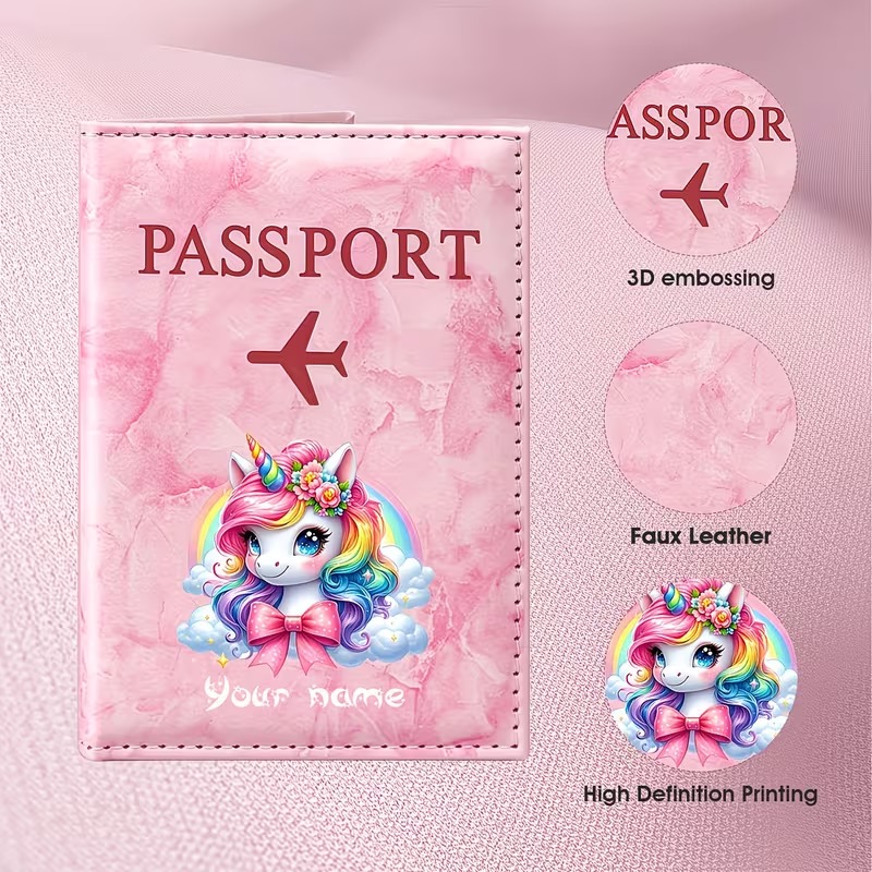 Personalized Name Custom PU Pa - Travel Accessories Passport Holder recension och pris