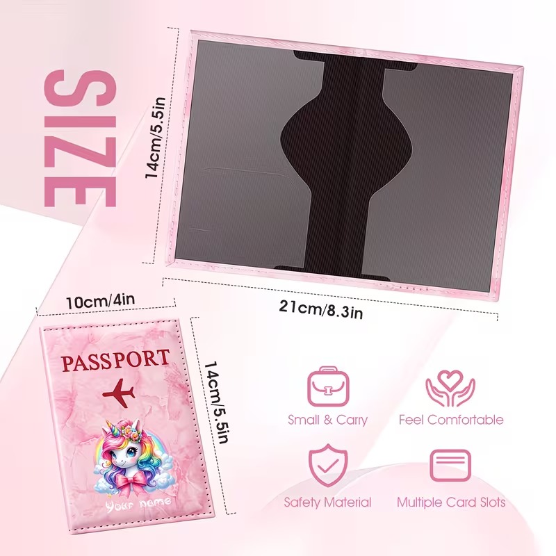 Personalized Name Custom PU Pa - Travel Accessories Passport Holder recension och pris
