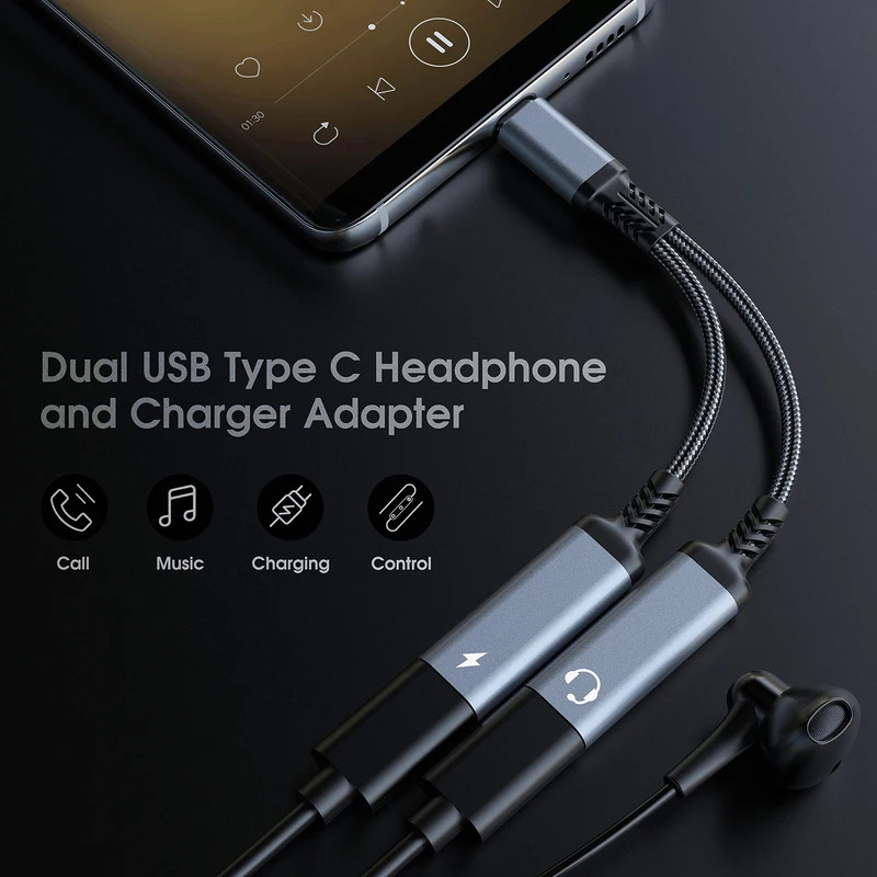 OTG 2 IN 1 USB C Splitter to D - Travel Plug Type C recension och pris
