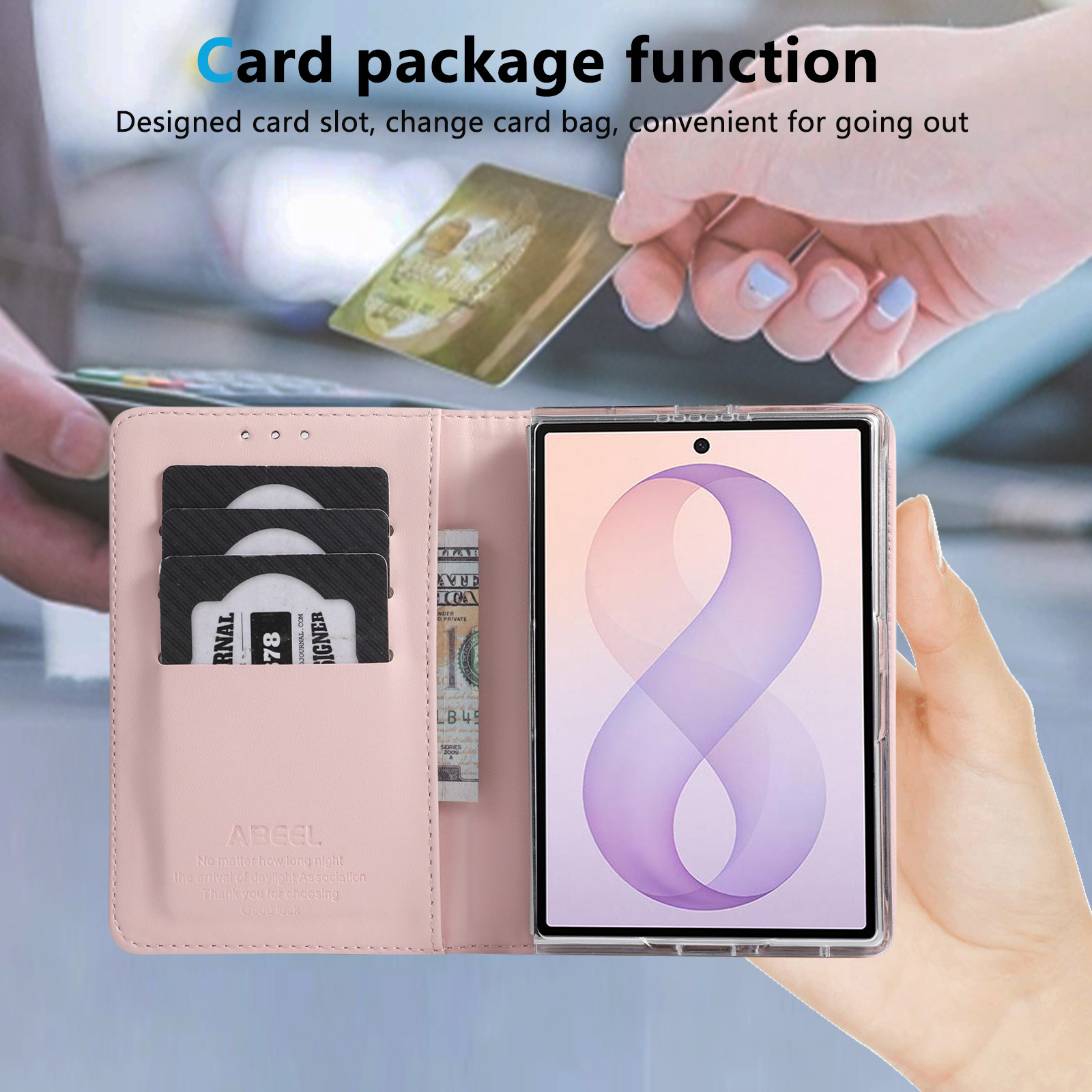 Flip Cards Solt Wallet Skin Fe - Passport Holder Rfid recension och pris