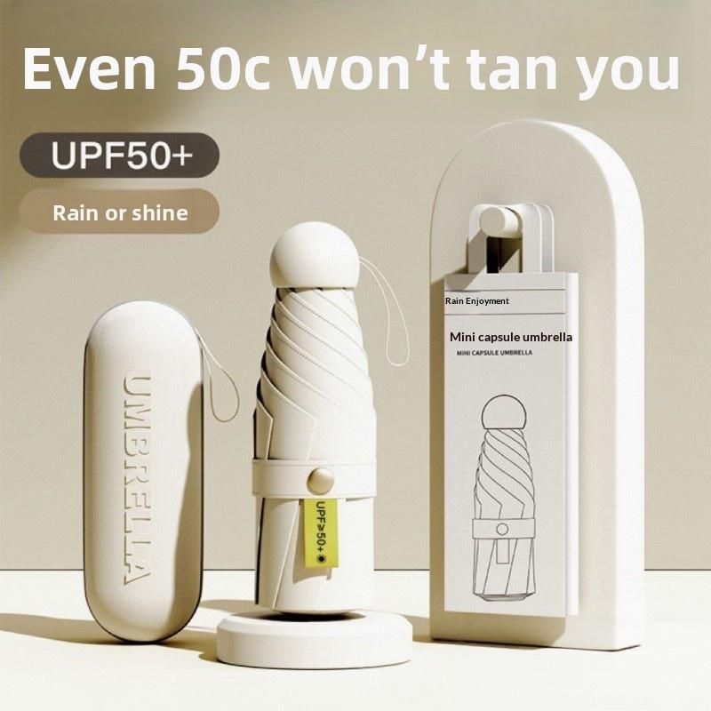 Travel Size Capsule Umbrella U - Travel Umbrella Compact recension och pris