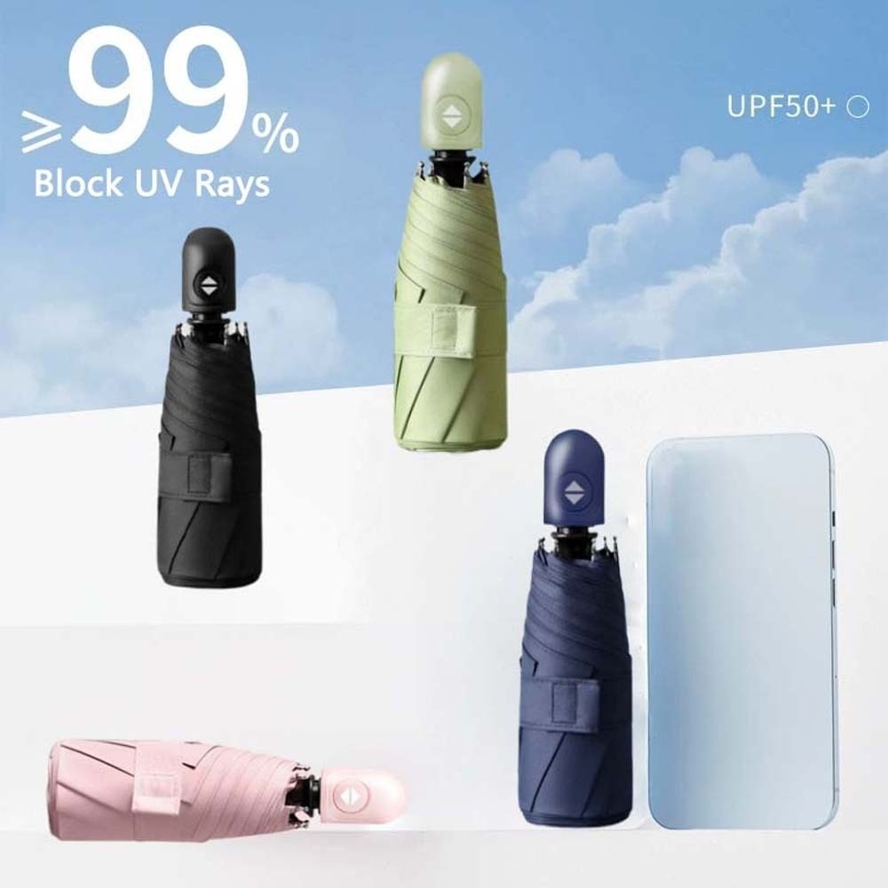 Lightweight Automatic Pocket U - Travel Umbrella Compact recension och pris