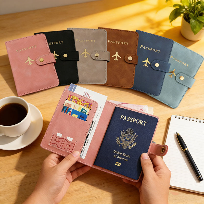 Leather Passport Holder Covers - Travel Accessories For Plane recension och pris