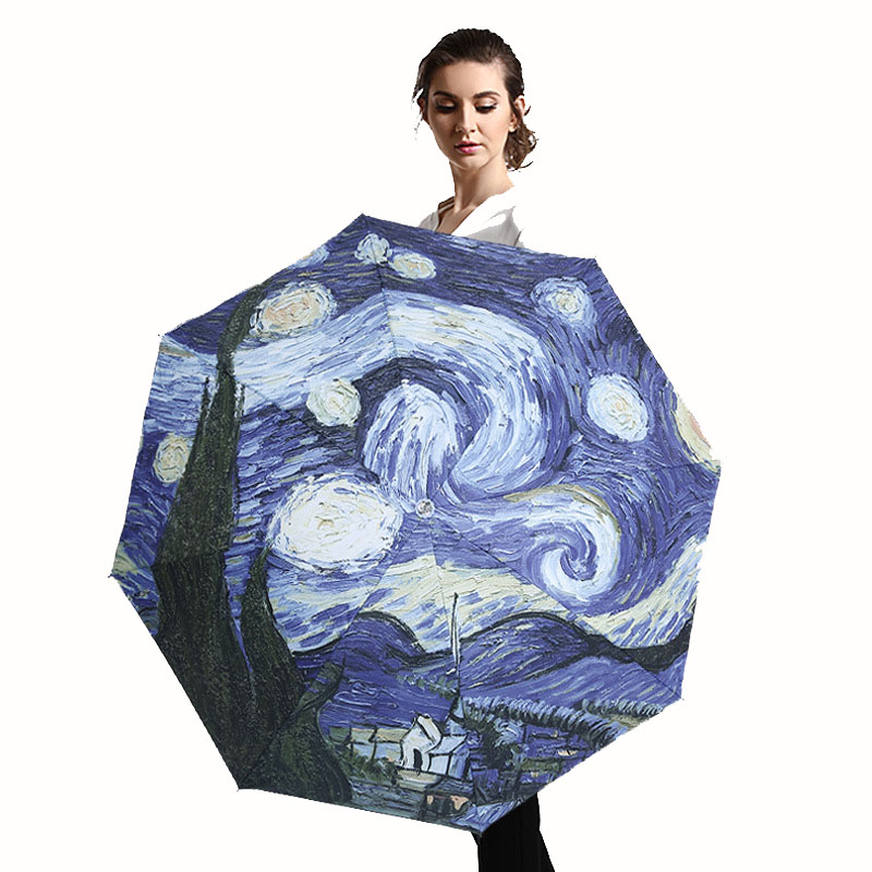 Van Gogh Oil Painting Umbrella - Travel Umbrella Compact recension och pris