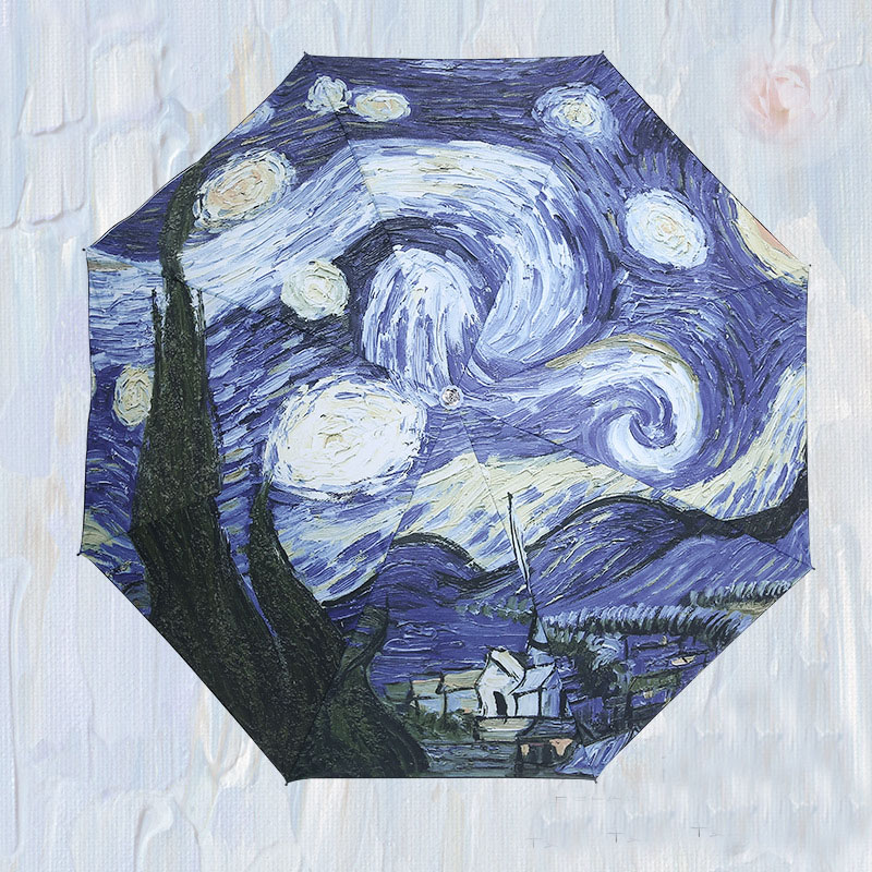 Van Gogh Oil Painting Umbrella - Travel Umbrella Compact recension och pris