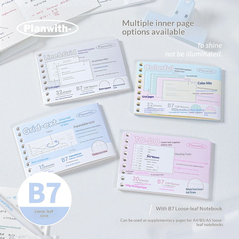 Planwith Mini B7 Loose Leaf No - Travel Notebook Journal recension och pris