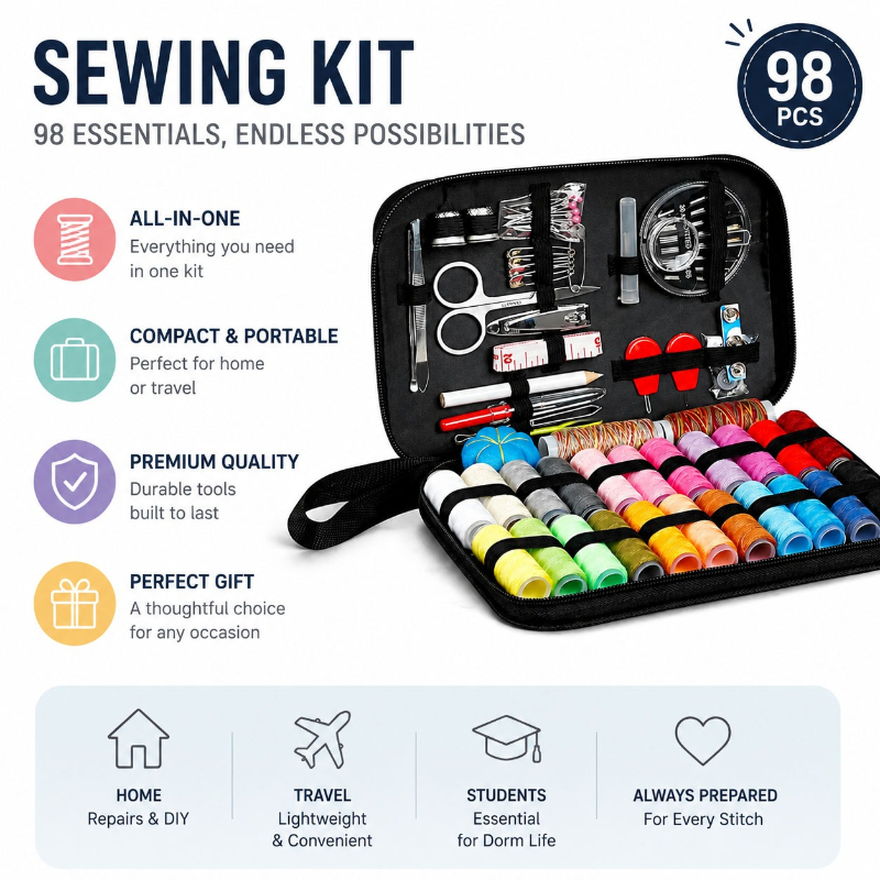 68/98PCS Sewing Accessories To - Travel Accessories To Sew recension och pris