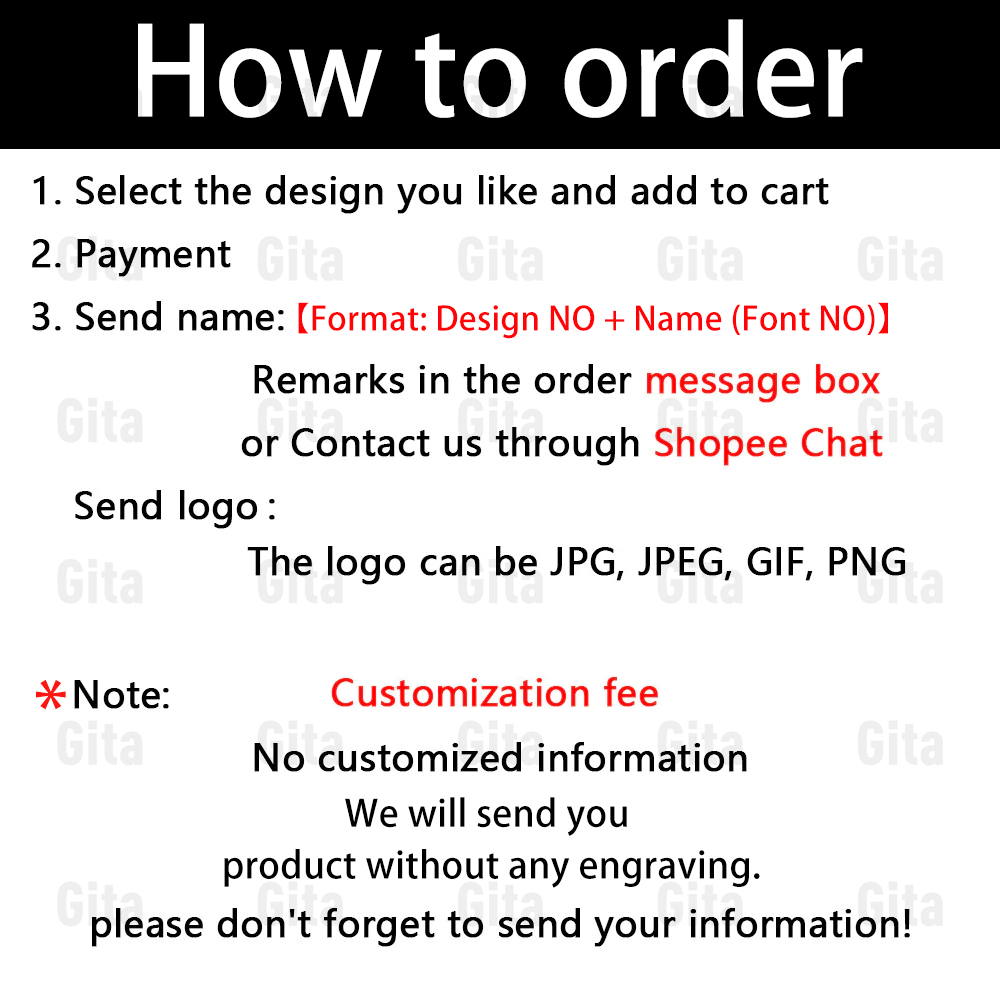 GITA Free Custom Logo/Name PU  - Travel Accessories Company recension och pris