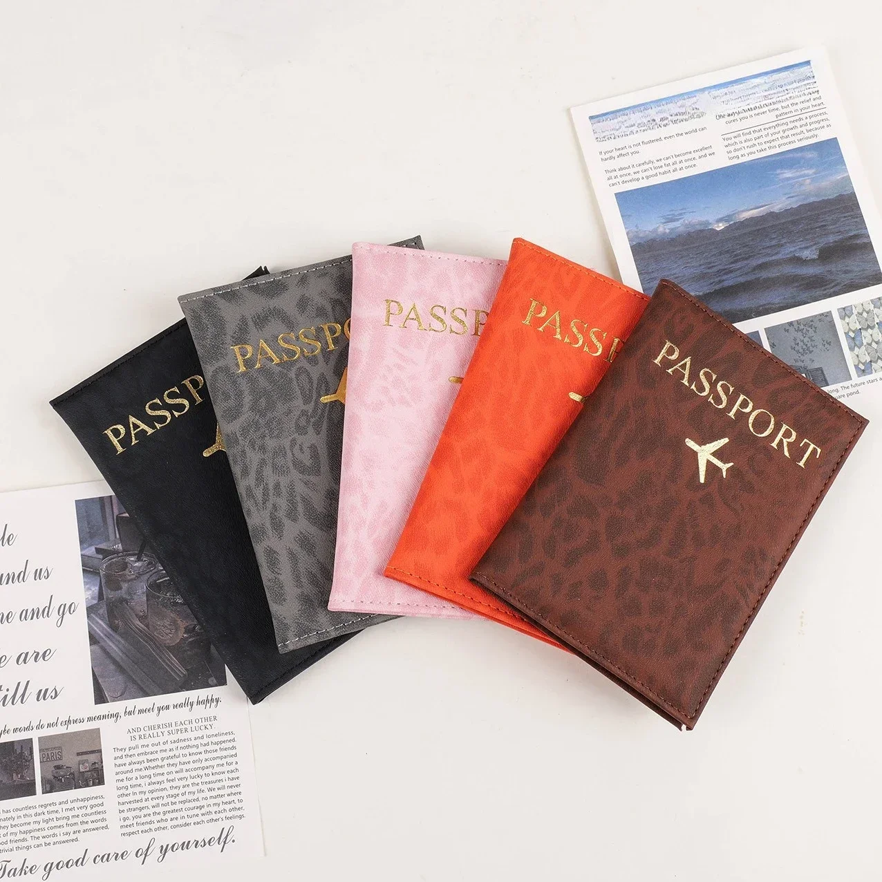 Leopard Print Travel Passport  - Travel Accessories Passport Holder recension och pris