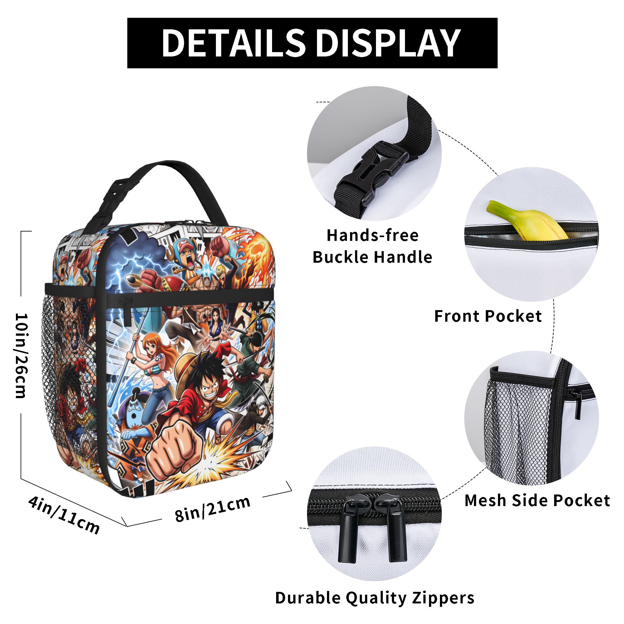 One P-Pieces Luffys Insulated  - Travel Accessories Bag For Women recension och pris