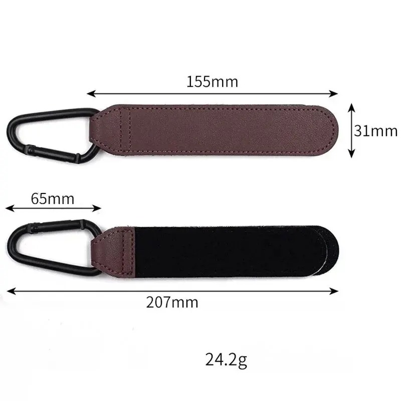 2Pcs Leather Cart Hooks Baby S - Travel Accessories For Baby recension och pris