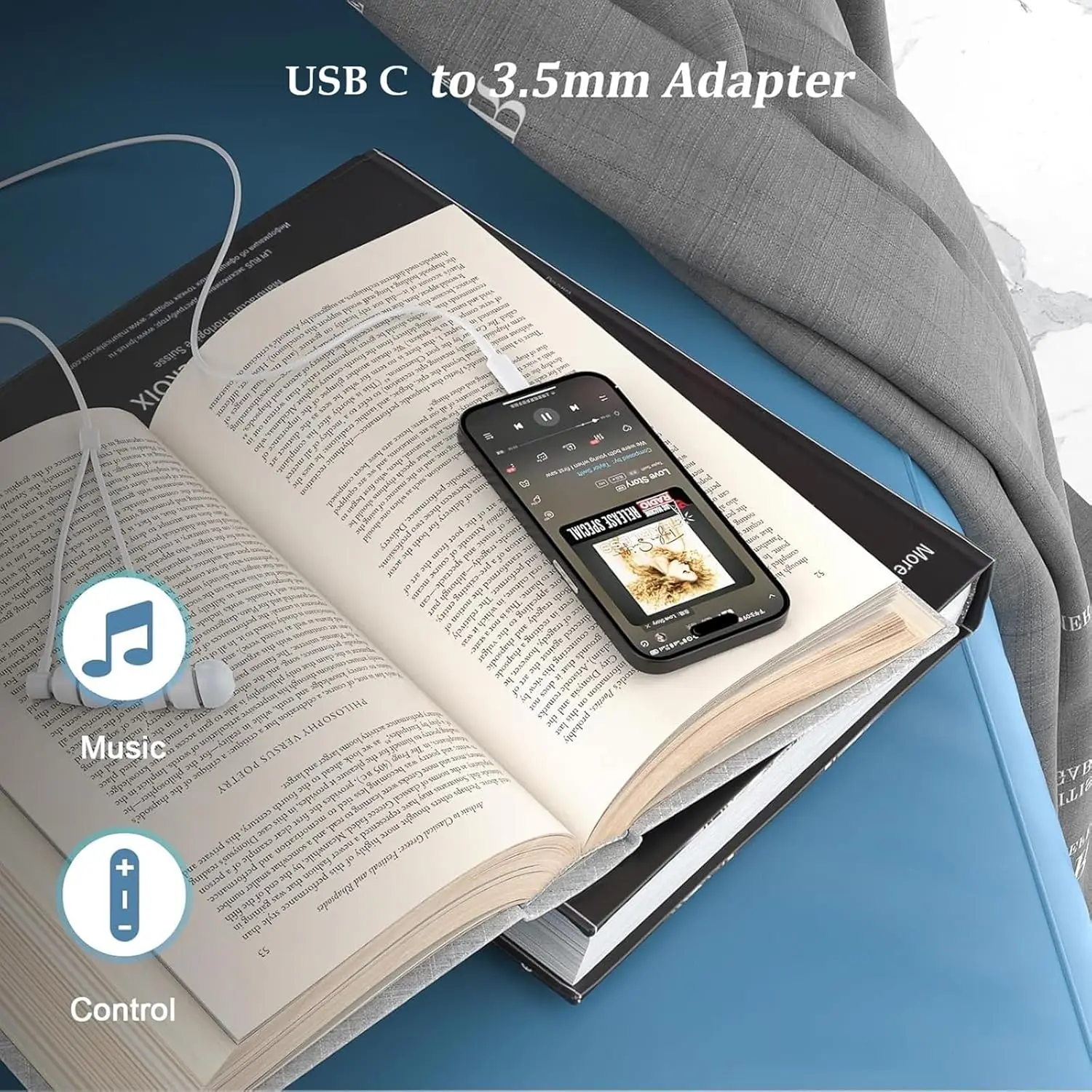 USB C to 3.5mm Earphone Adapte - Travel Plug Type C recension och pris