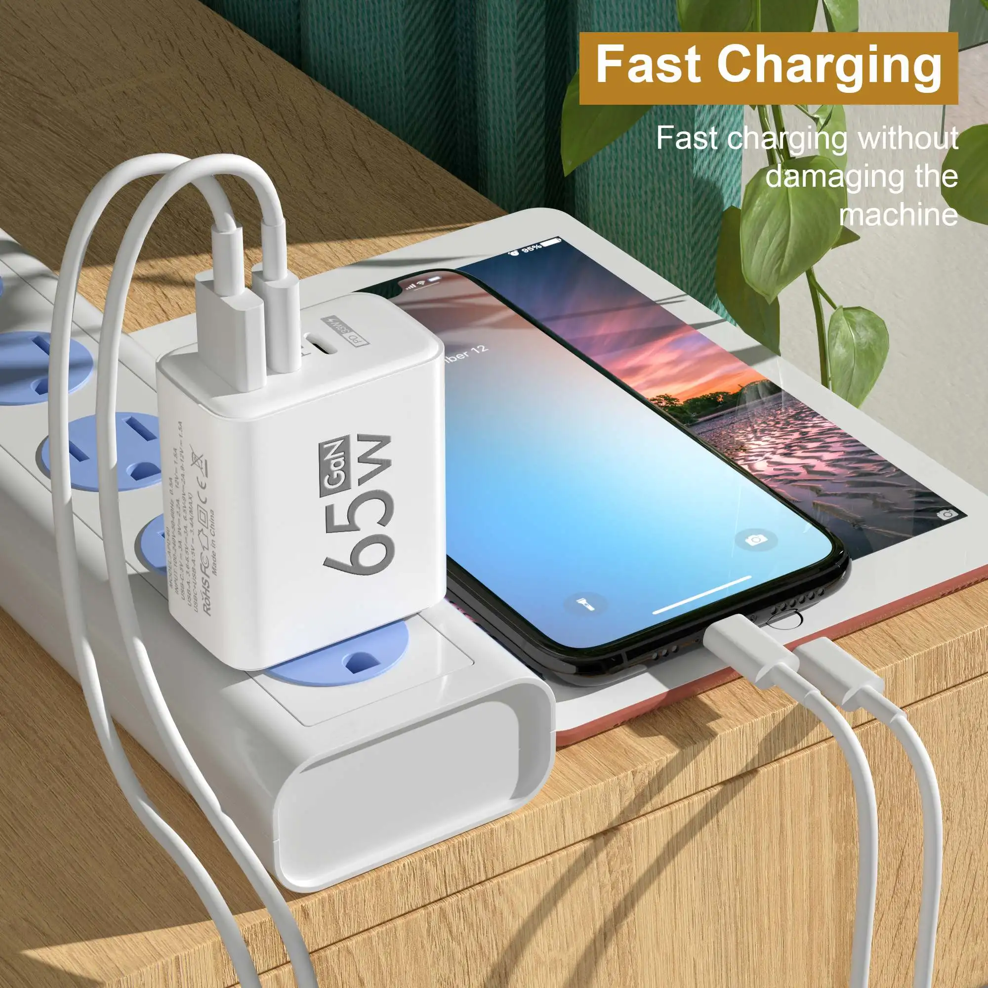 Foldable 65W GaN 3‑Port USB‑C  - Travel Accessories Inc recension och pris
