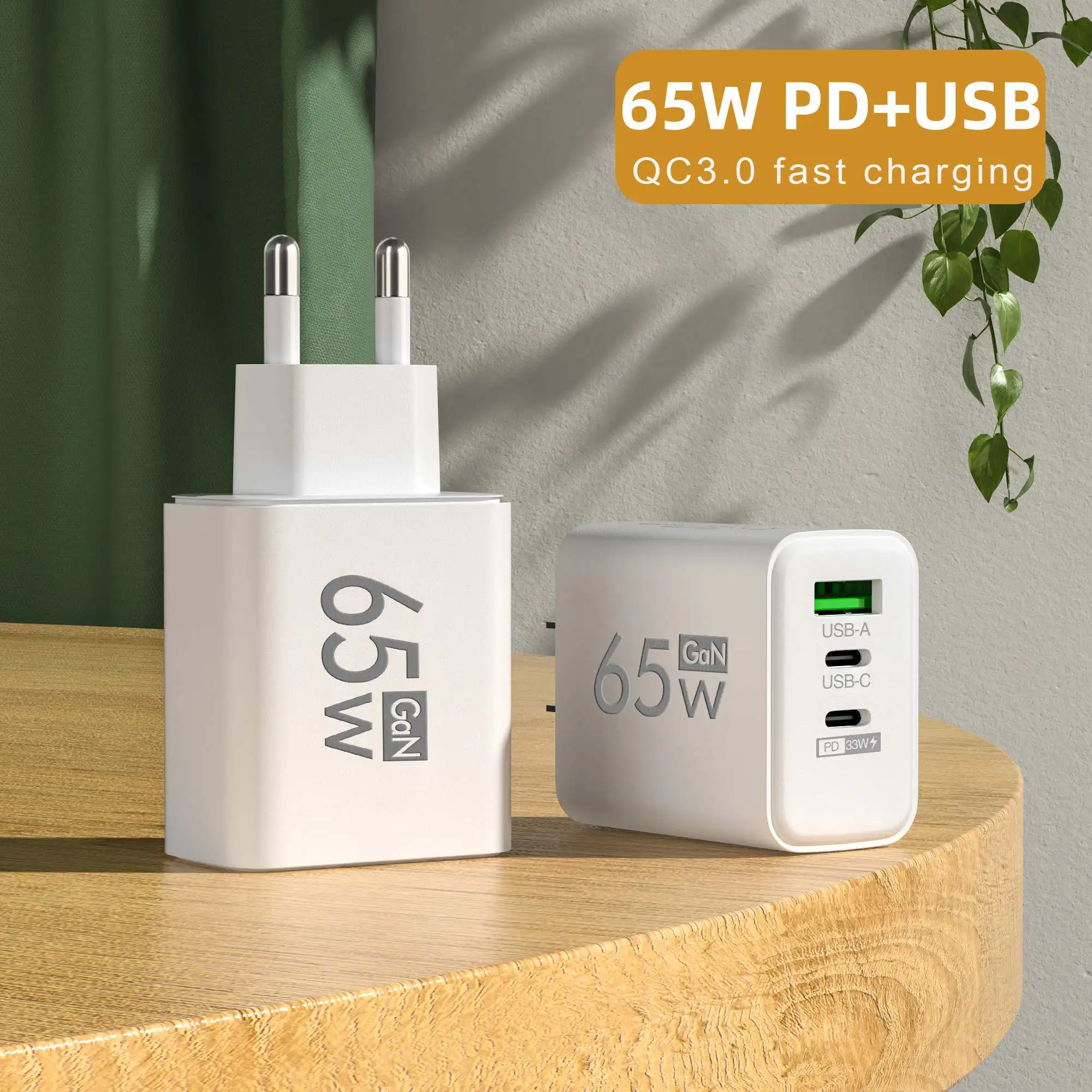 Foldable 65W GaN 3‑Port USB‑C  - Travel Accessories Inc recension och pris