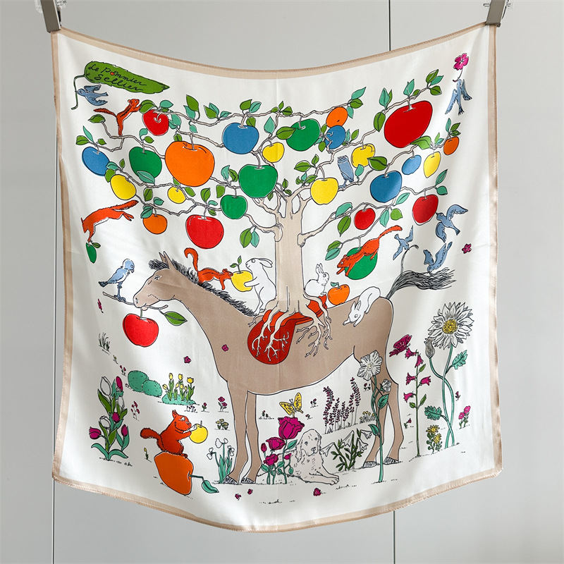 Horse Silk Scarf Women Spring  - Travel Accessories Bag For Women recension och pris