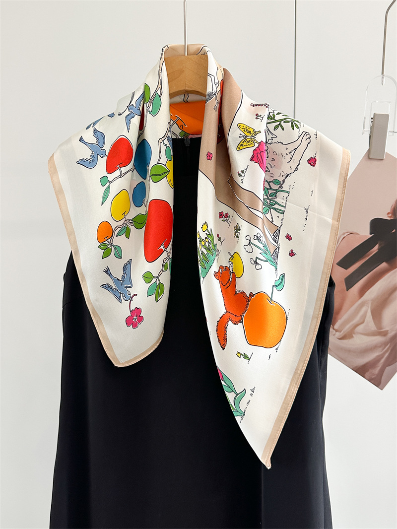 Horse Silk Scarf Women Spring  - Travel Accessories Bag For Women recension och pris