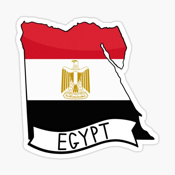 Egypt Decal Egypt Map with Fla - Travel Accessories Egypt recension och pris
