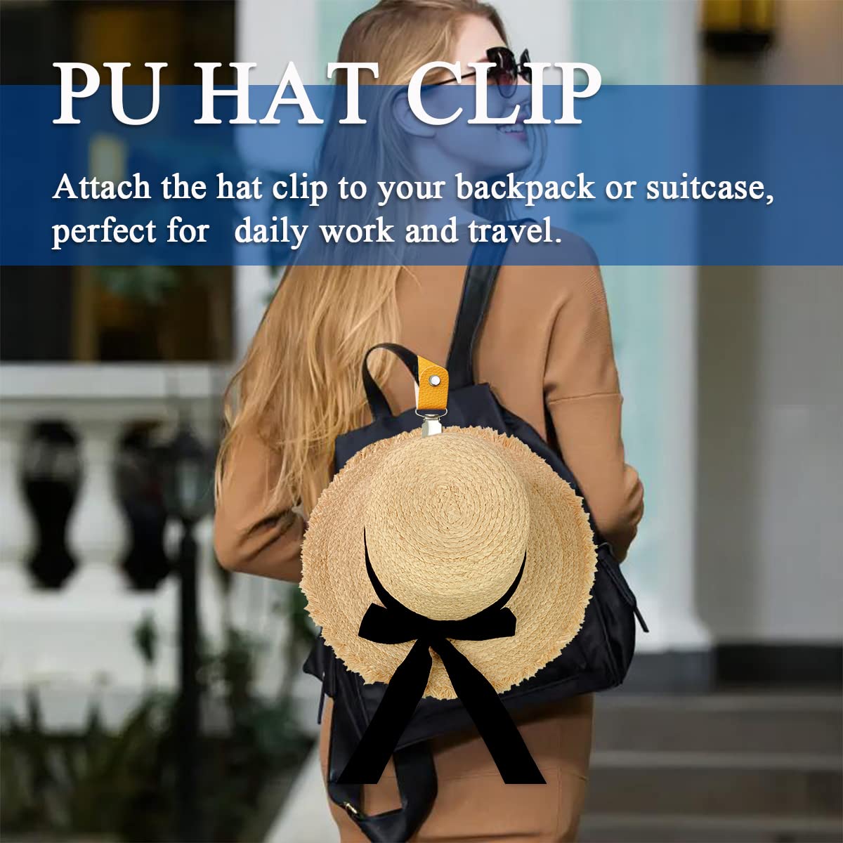 PU Leather Hat Clip for Travel - Travel Accessories Bag For Women recension och pris
