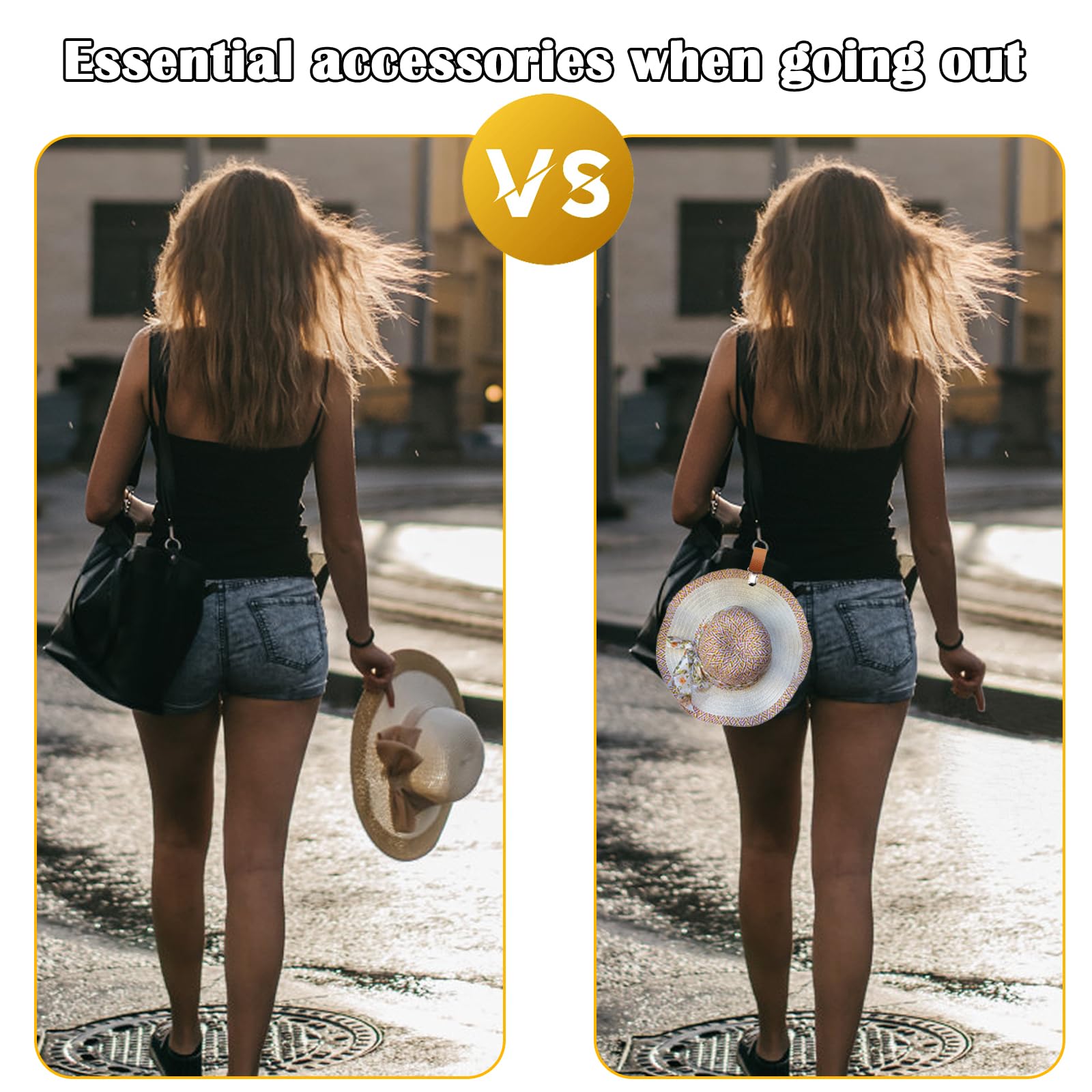 PU Leather Hat Clip for Travel - Travel Accessories Bag For Women recension och pris